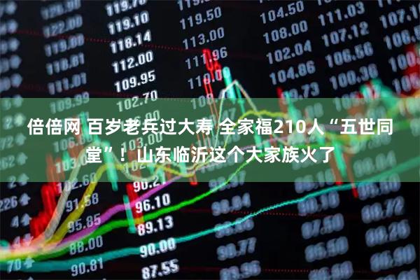 倍倍网 百岁老兵过大寿 全家福210人“五世同堂”！山东临沂这个大家族火了