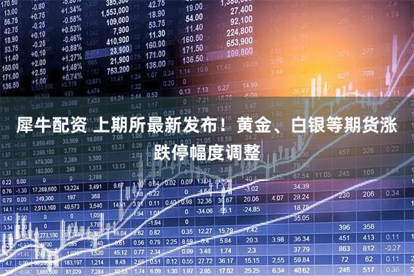犀牛配资 上期所最新发布！黄金、白银等期货涨跌停幅度调整
