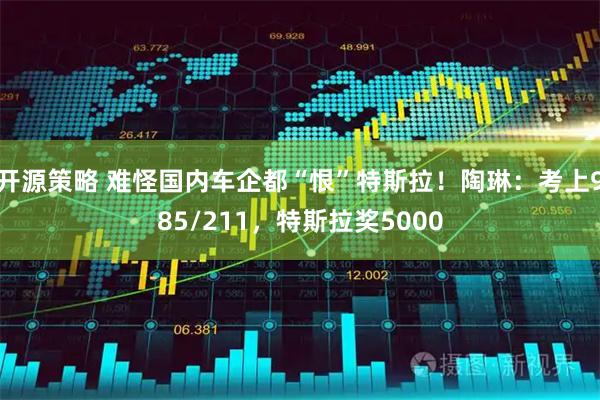 开源策略 难怪国内车企都“恨”特斯拉！陶琳：考上985/211，特斯拉奖5000
